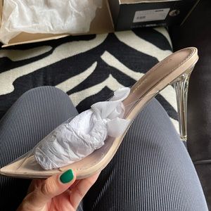 Brand new fashion nova clear heels
